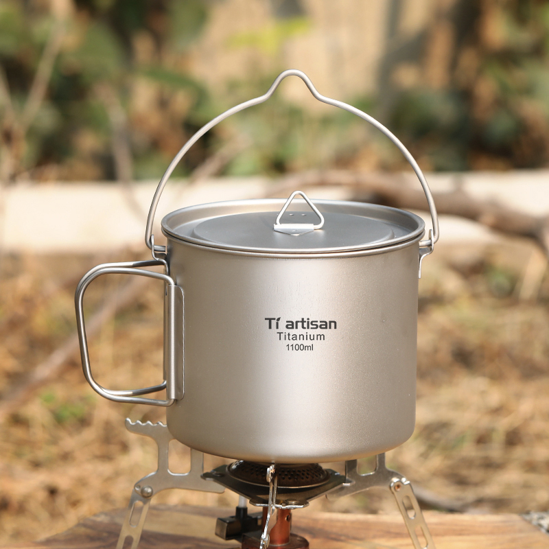 Camping Cooking Handle - Титановый походный котелок Tiartisan 1.1 л