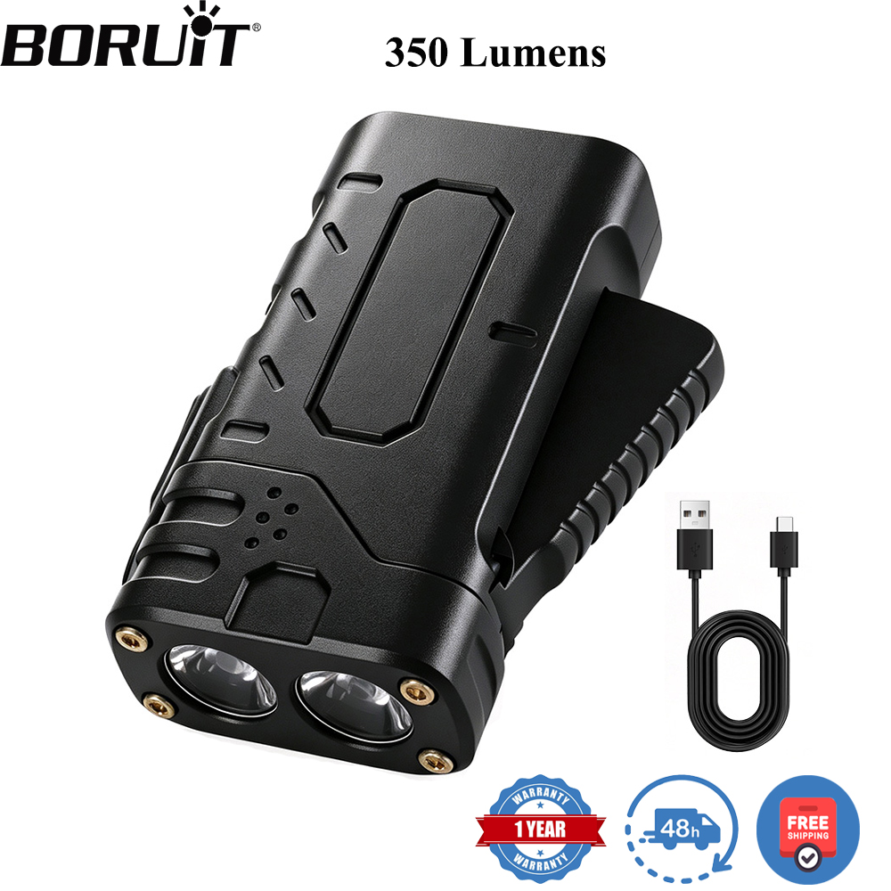 Camping Cooking Fish - BORUIiT Ручной фонарь EDC с LED-подсветкой,