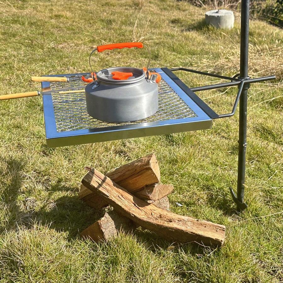 Campfire Cooking - 360 ° Регулируемый вращающийся гриль для