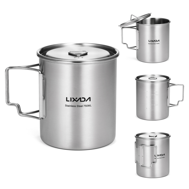 Camping Cooking Handle - Чашка Lixada 750 мл, чашка для