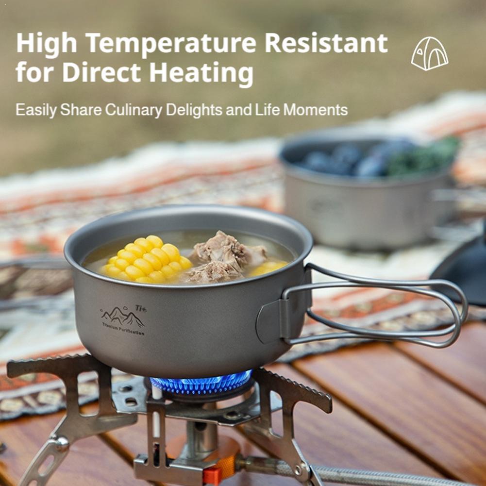 Camping Cooking Handle - Ультралегкая титановая посуда для походов, портативный