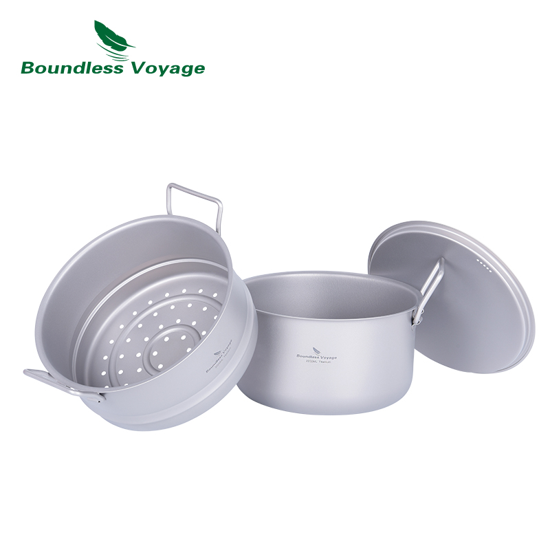 Титановая паровая кастрюля Bou – обзор и цена Mess Kit Titanium