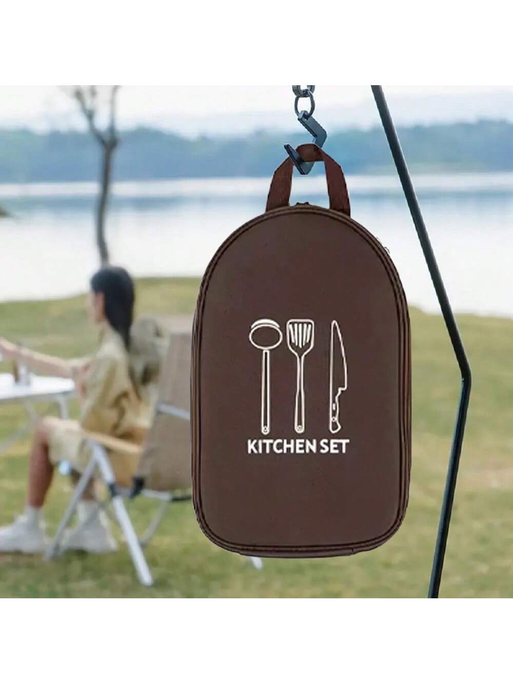 Сумка для хранения посуды для  – обзор и цена Camping Cooking Utensil Organizer