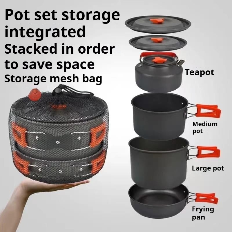 Портативная кастрюля большой е – обзор и цена Camping Cooking Pot Large