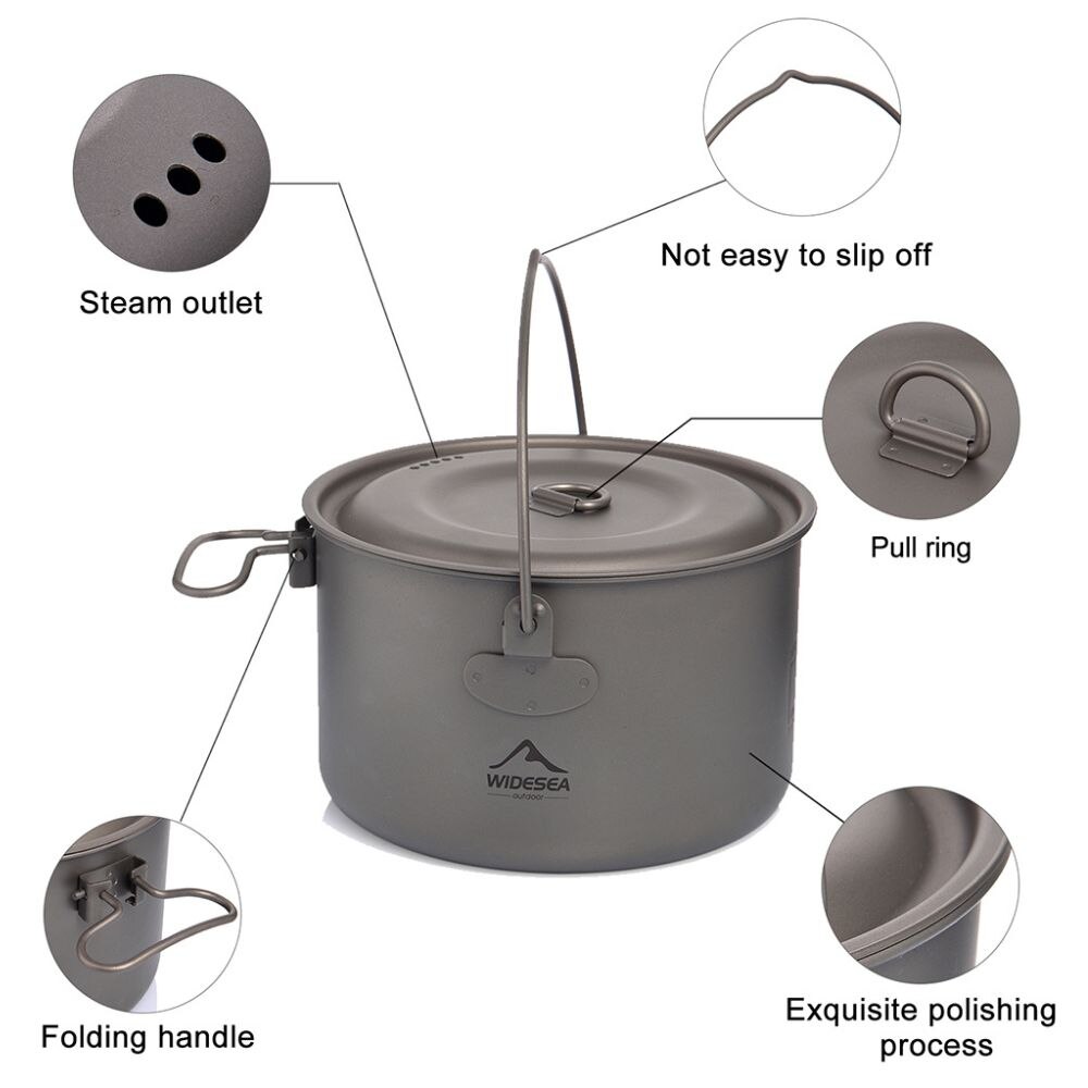 Widesea посуда для кемпинга, т – обзор и цена Mess Kit Titanium