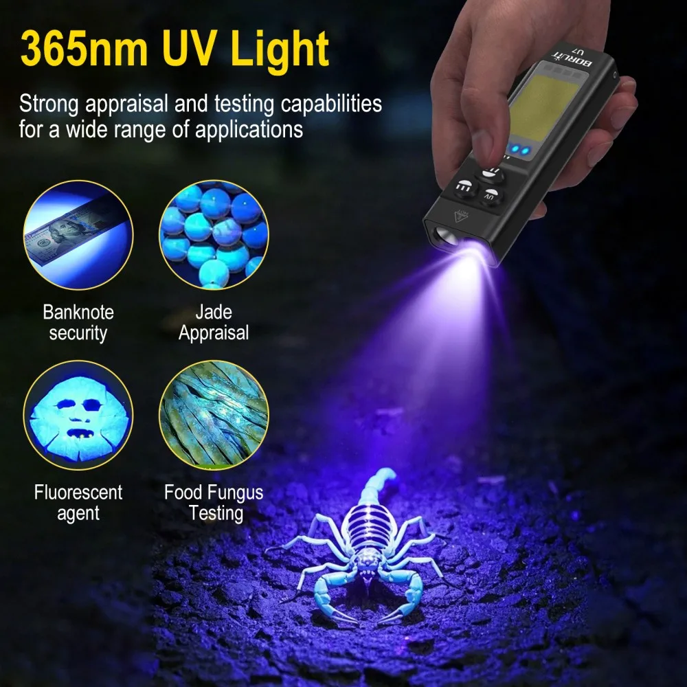 BORUiT U7 УФ-светодиодный фона – обзор и цена Camping Cooking Fish