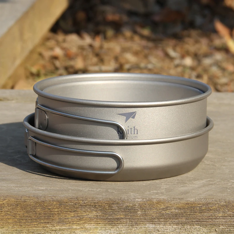 Keith 3 шт. титановая посуда,  – обзор и цена Camping Cooking Handle
