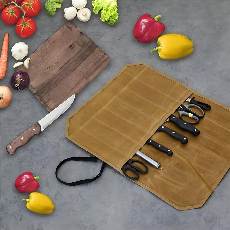 Чехол для ножей из вощеного хо – обзор и цена Camping Cooking Organizer
