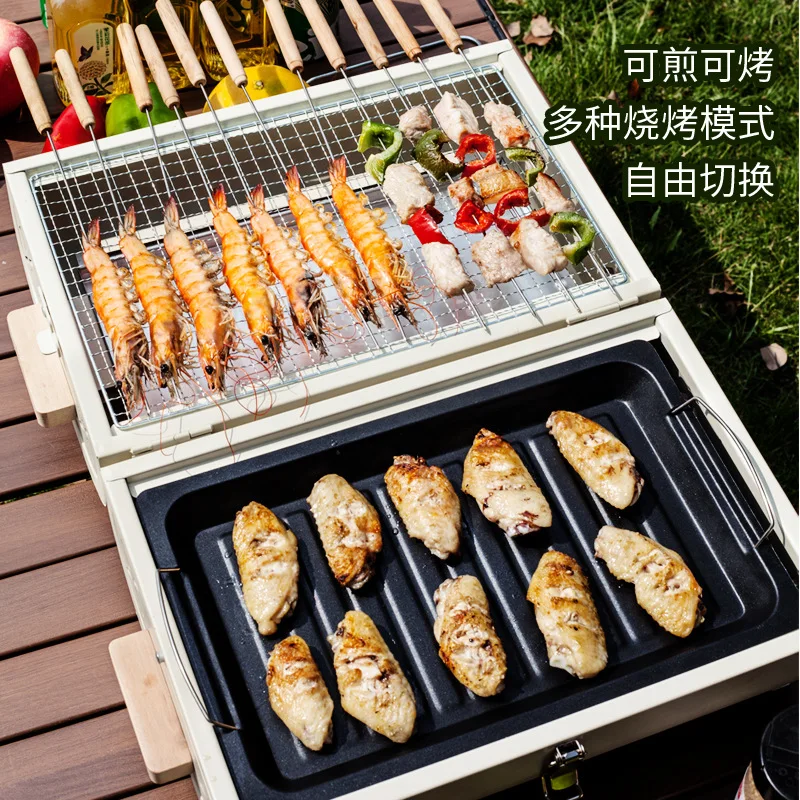 Портативный гриль-барбекю для  – обзор и цена Camping Cooking Device