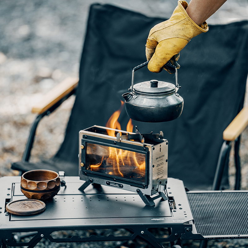 Портативная дровяная печь Goou – обзор и цена Camping Cooking Device