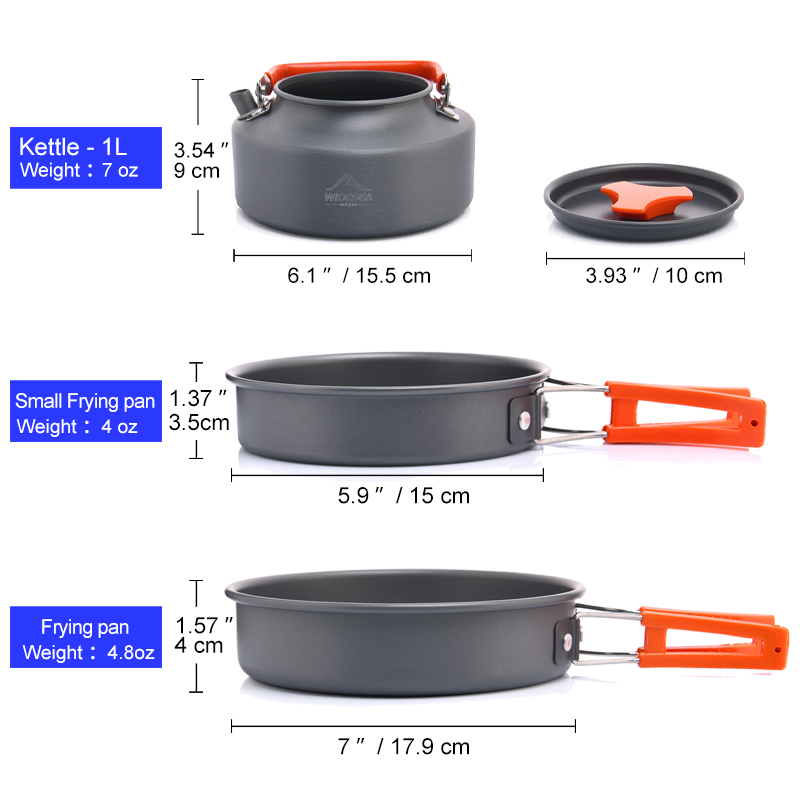 Набор посуды Widesea для кемпи – обзор и цена Camping Cooking Roll