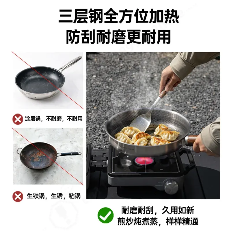 Набор походной посуды из утолщ – обзор и цена Camping Cooking Pot Large