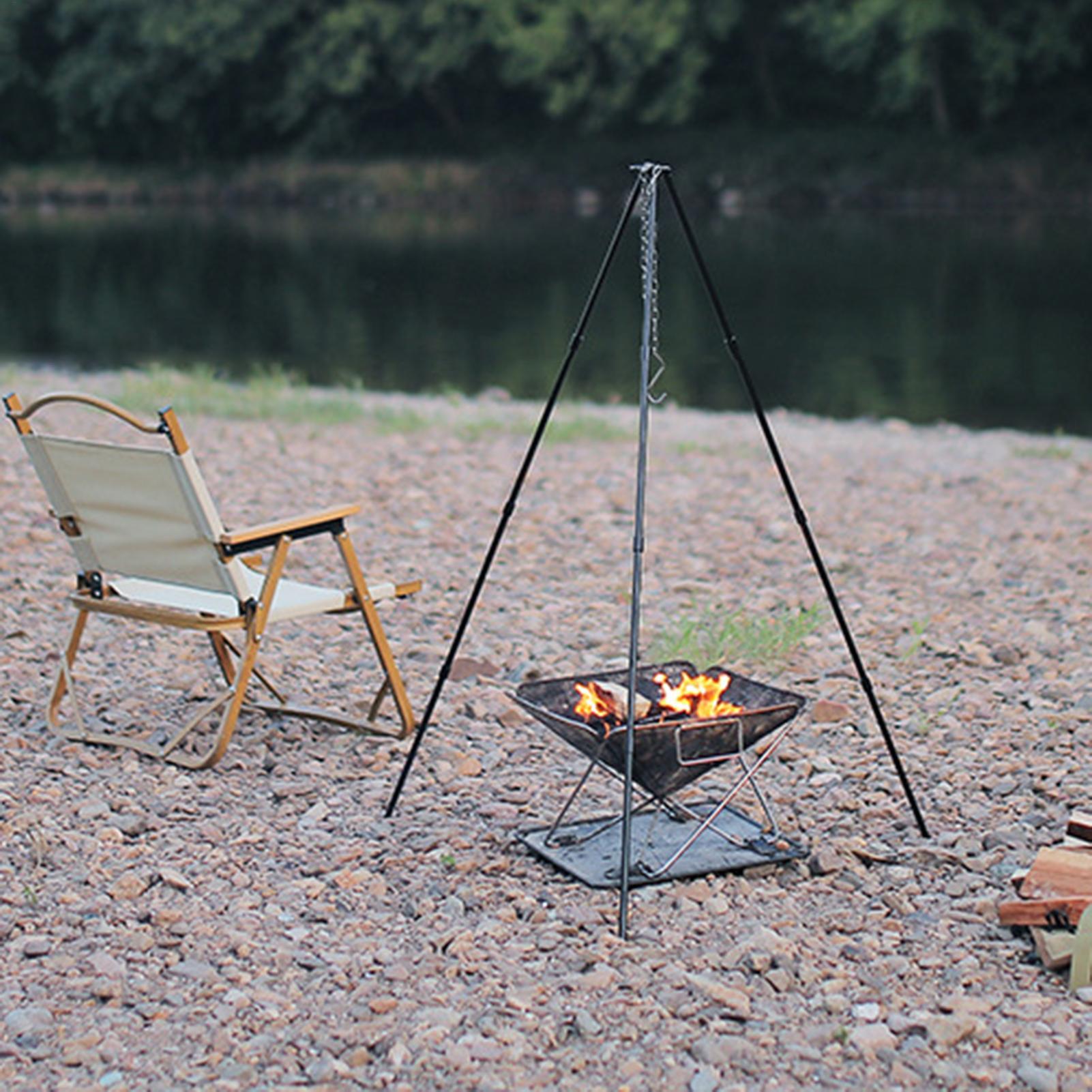 Портативная уличная подставка- – обзор и цена Camping Cooking Pot Large