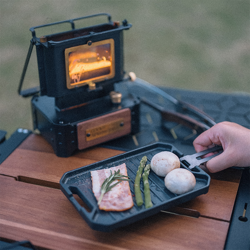 Портативная мини-сковорода-гри – обзор и цена Camping Cooking Device