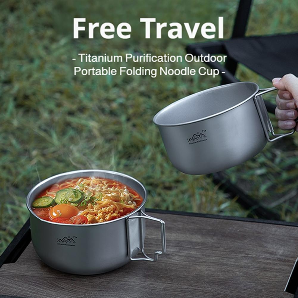 Ультралегкая титановая посуда  – обзор и цена Camping Cooking Handle