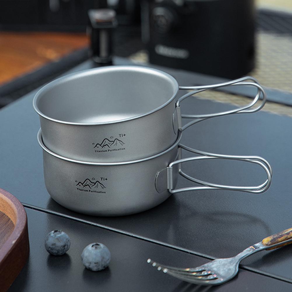 Ультралегкая титановая посуда  – обзор и цена Camping Cooking Handle