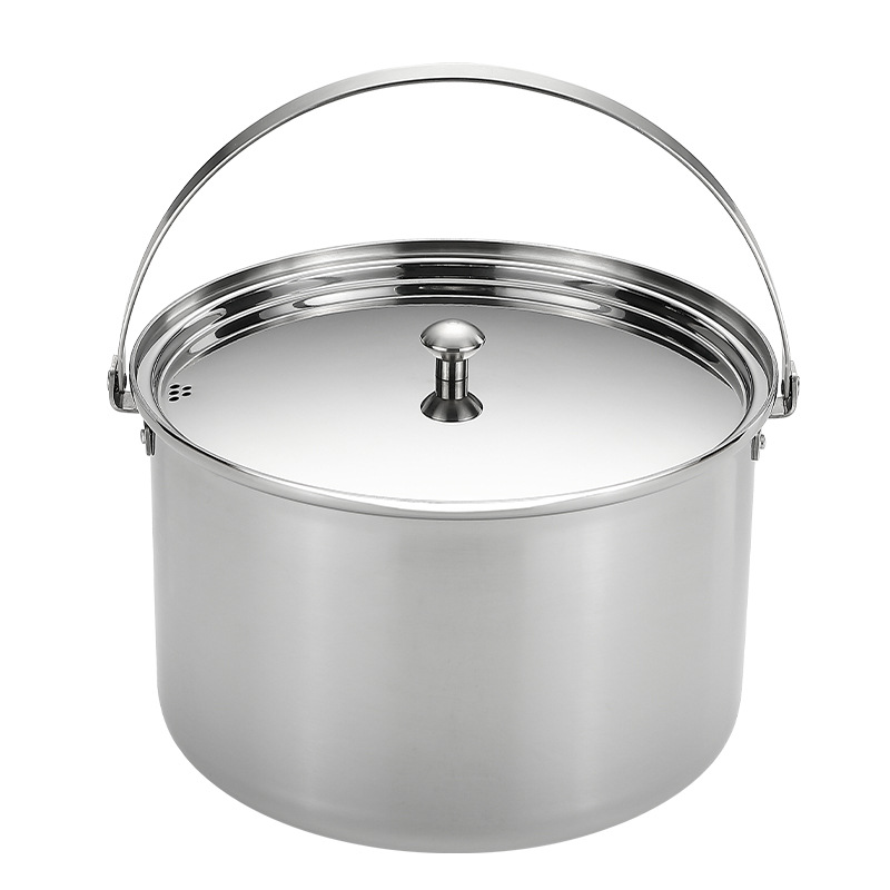 CAMPINGMOON CC-24, нержавеющая – обзор и цена Camping Cooking Pot Large