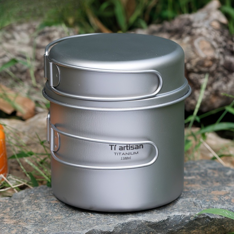 Набор посуды из чистого титана – обзор и цена Camping Lightweight Cooking Pot