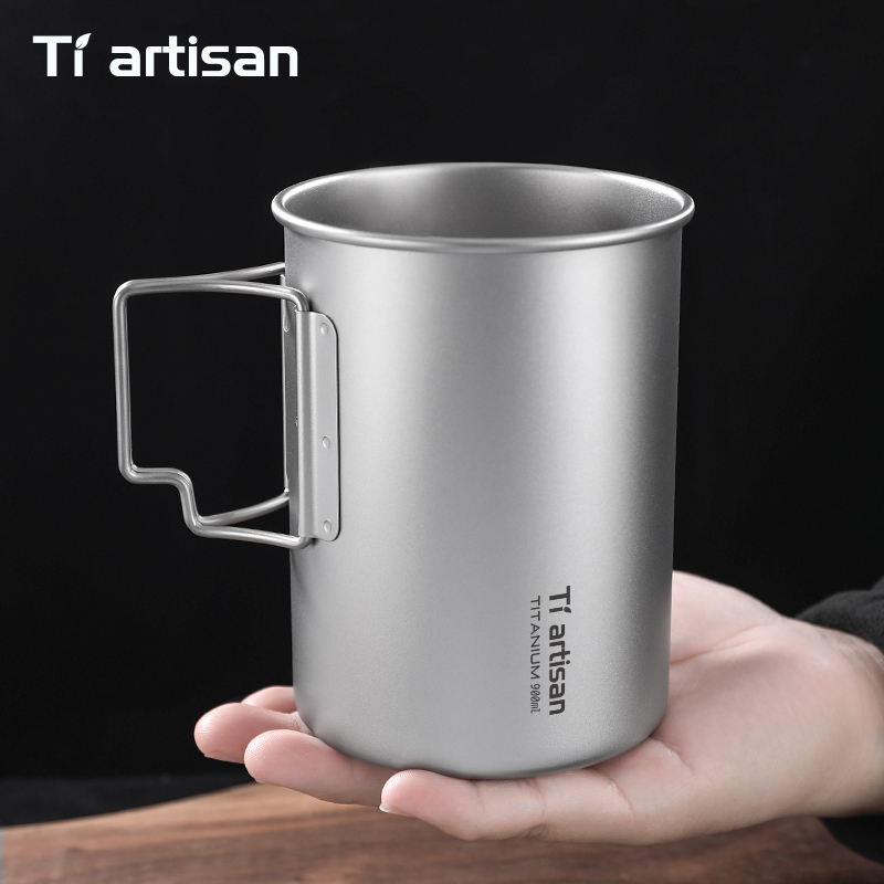Титановая складная кружка Tiar – обзор и цена Camping Cooking Pot Large