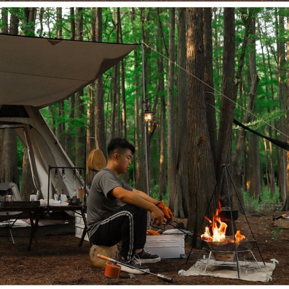 Портативный походный штатив-тр – обзор и цена Camping Lightweight Cooking Pot